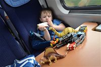 Zug fahren mit Kids