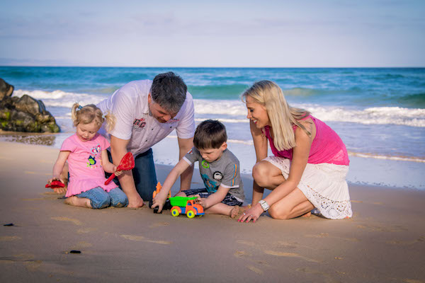 Family Wilde am Strand auf Fuerteventura